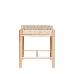 ABANO Tabouret en bois et corde H46,5cm