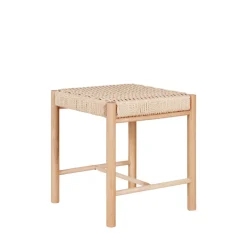 ABANO Tabouret en bois et corde H46,5cm