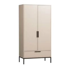 ADAM Armoire 2 portes 1 tiroir en bois
