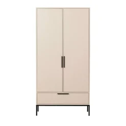 ADAM Armoire 2 portes 1 tiroir en bois