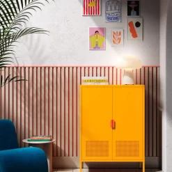 ADEL Buffet haut 2 portes en métal H110cm