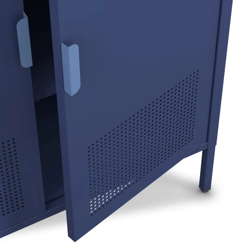ADEL Buffet haut 2 portes en métal H110cm