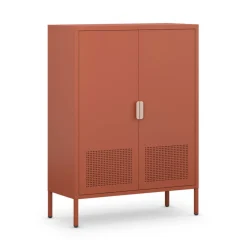 ADEL Buffet haut 2 portes en métal H110cm