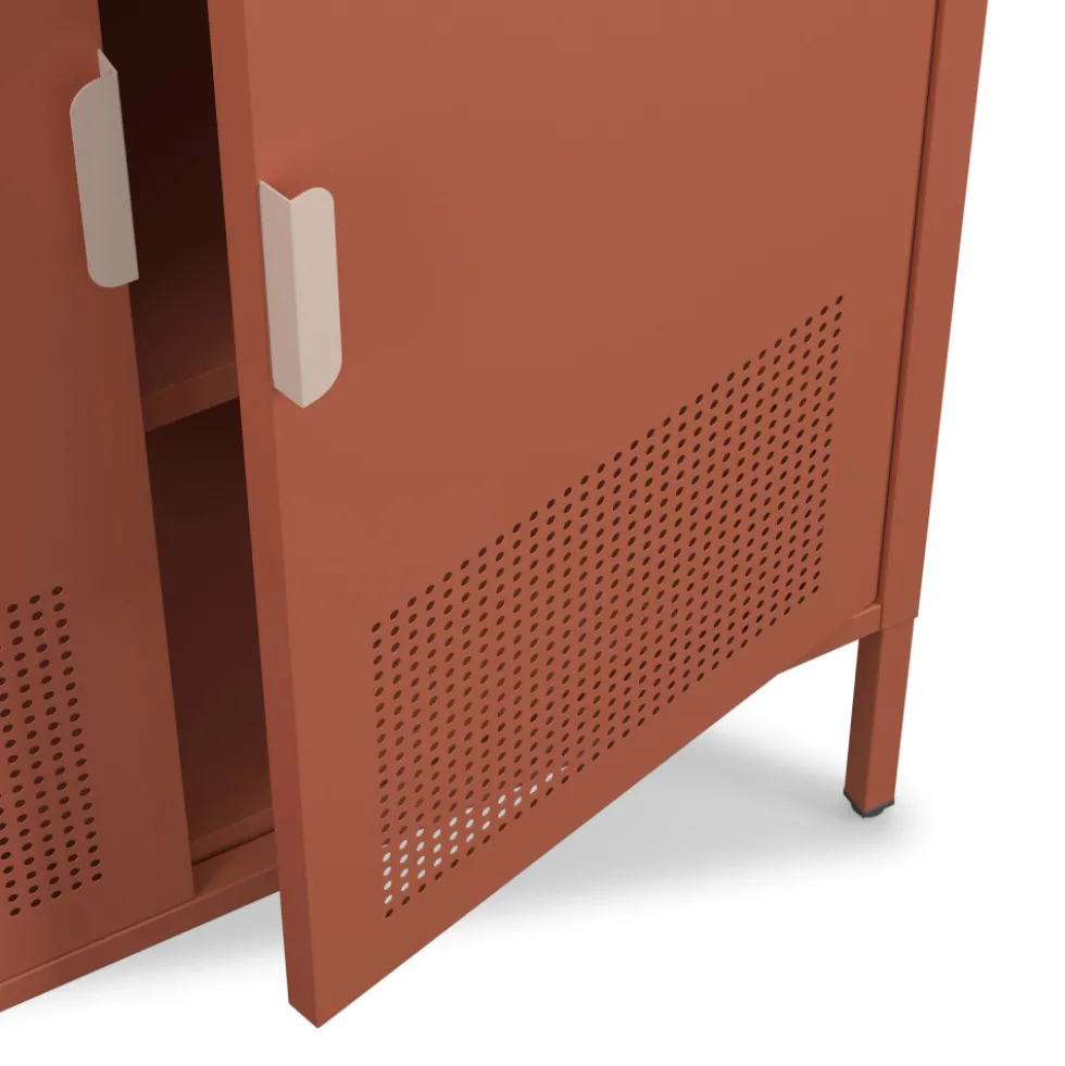ADEL Buffet haut 2 portes en métal H110cm