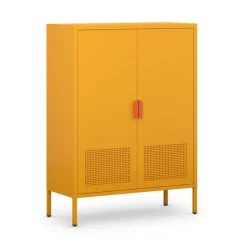 ADEL Buffet haut 2 portes en métal H110cm