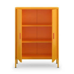 ADEL Buffet haut 2 portes en métal H110cm