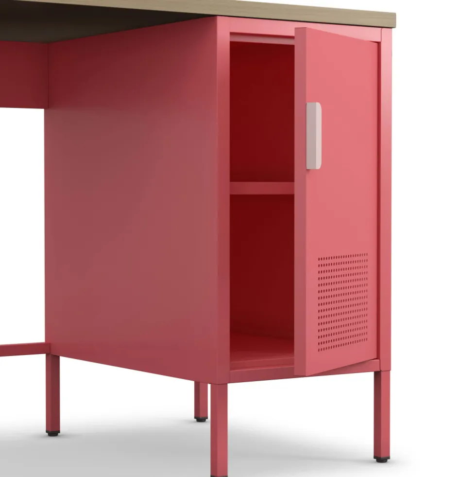 ADEL Bureau 1 porte en métal L120cm