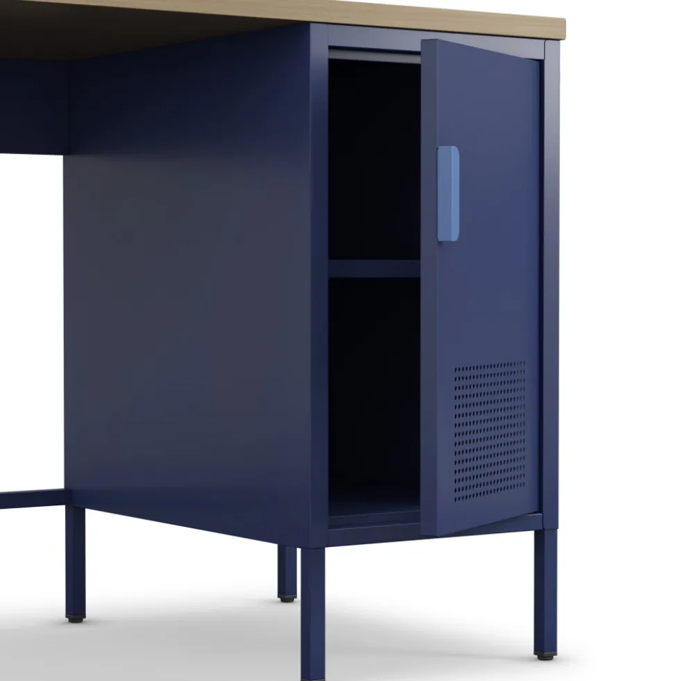 ADEL Bureau 1 porte en métal L120cm