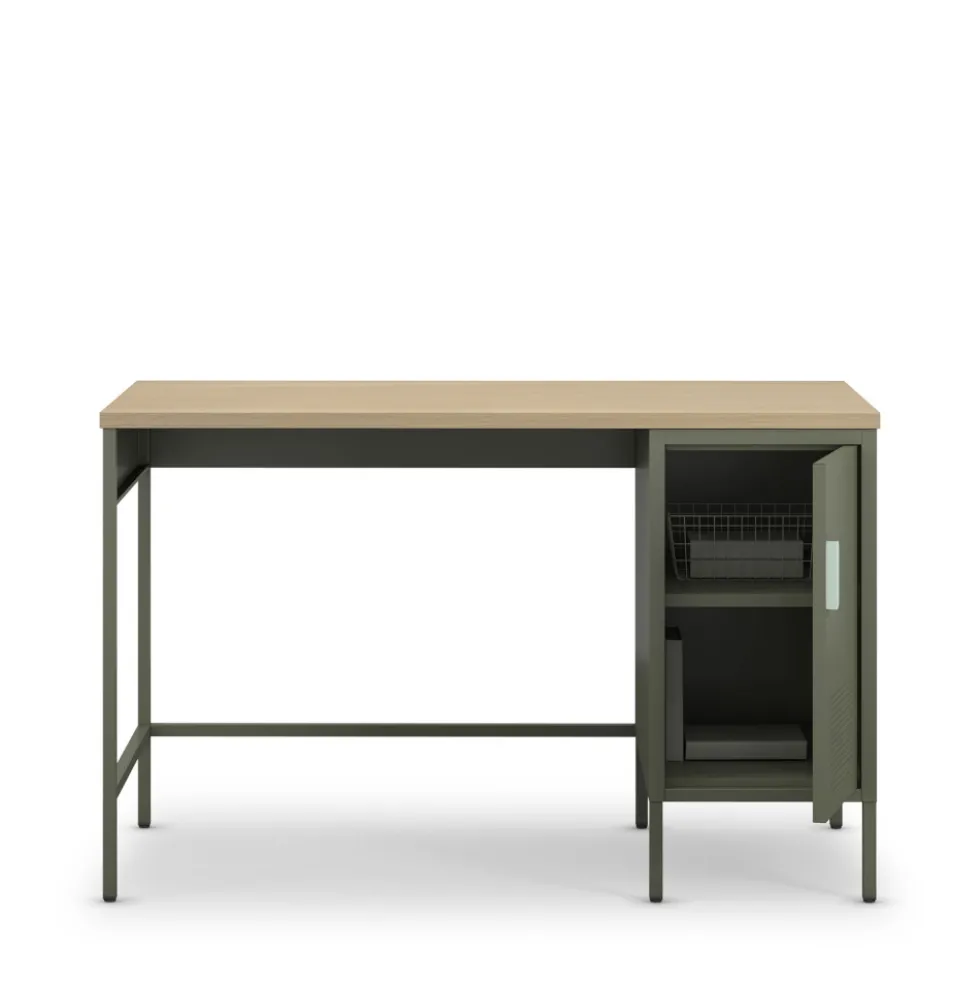 ADEL Bureau 1 porte en métal L120cm