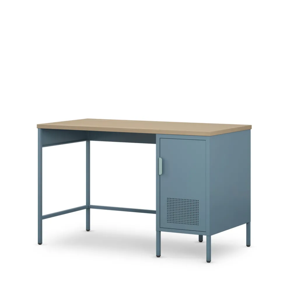 ADEL Bureau 1 porte en métal L120cm