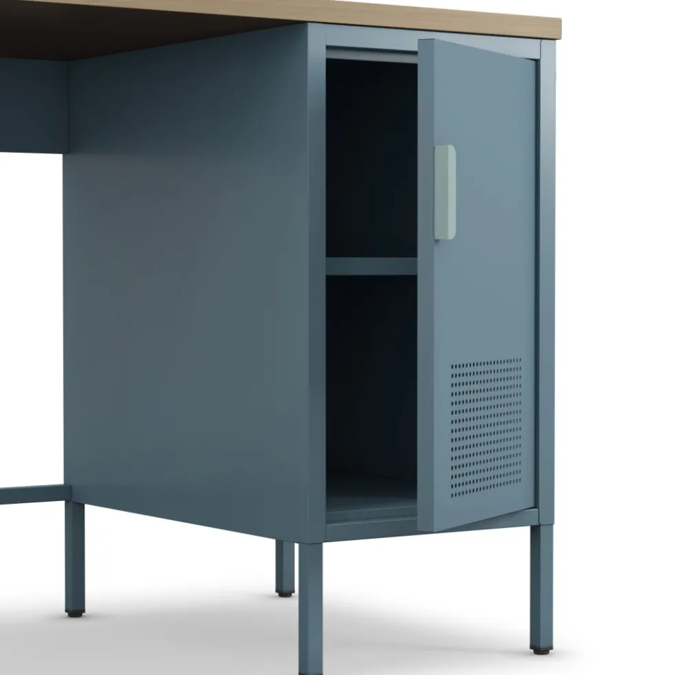 ADEL Bureau 1 porte en métal L120cm