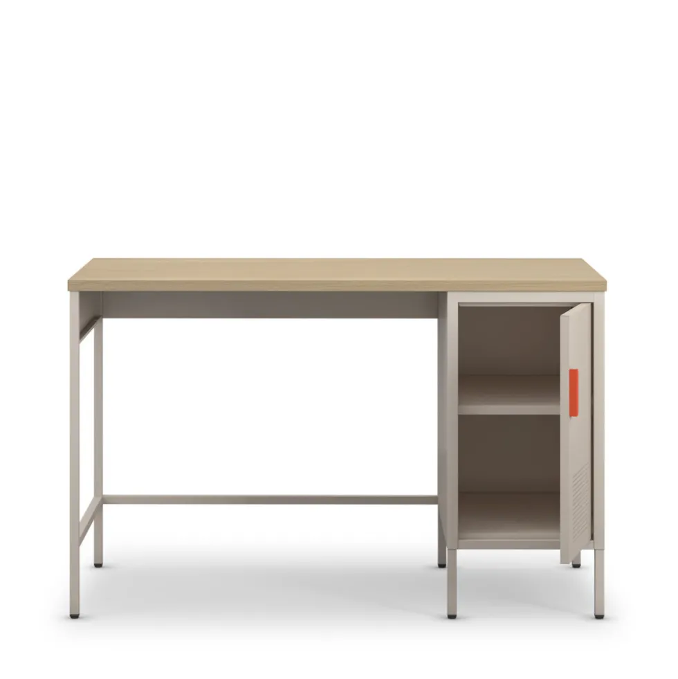 ADEL Bureau 1 porte en métal L120cm
