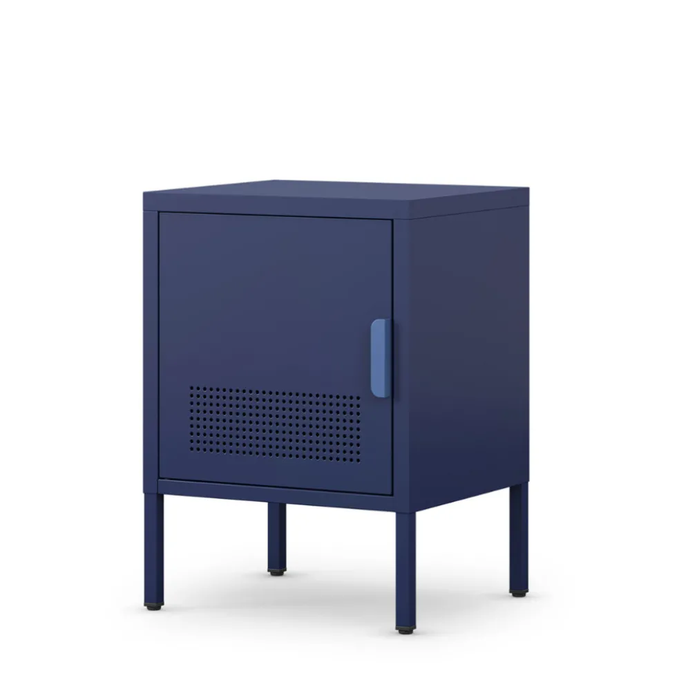 ADEL Table de chevet 1 porte en métal L40cm