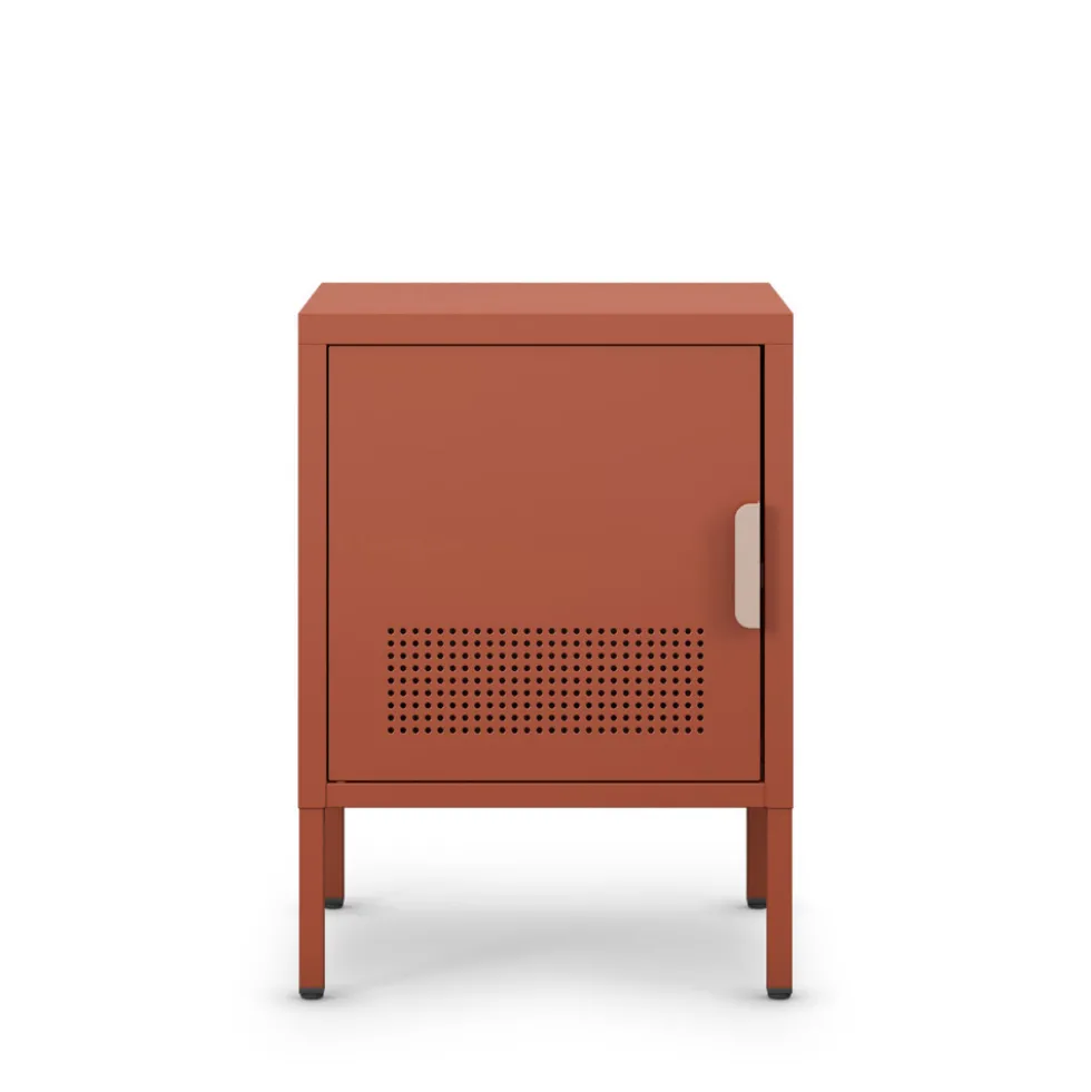ADEL Table de chevet 1 porte en métal L40cm