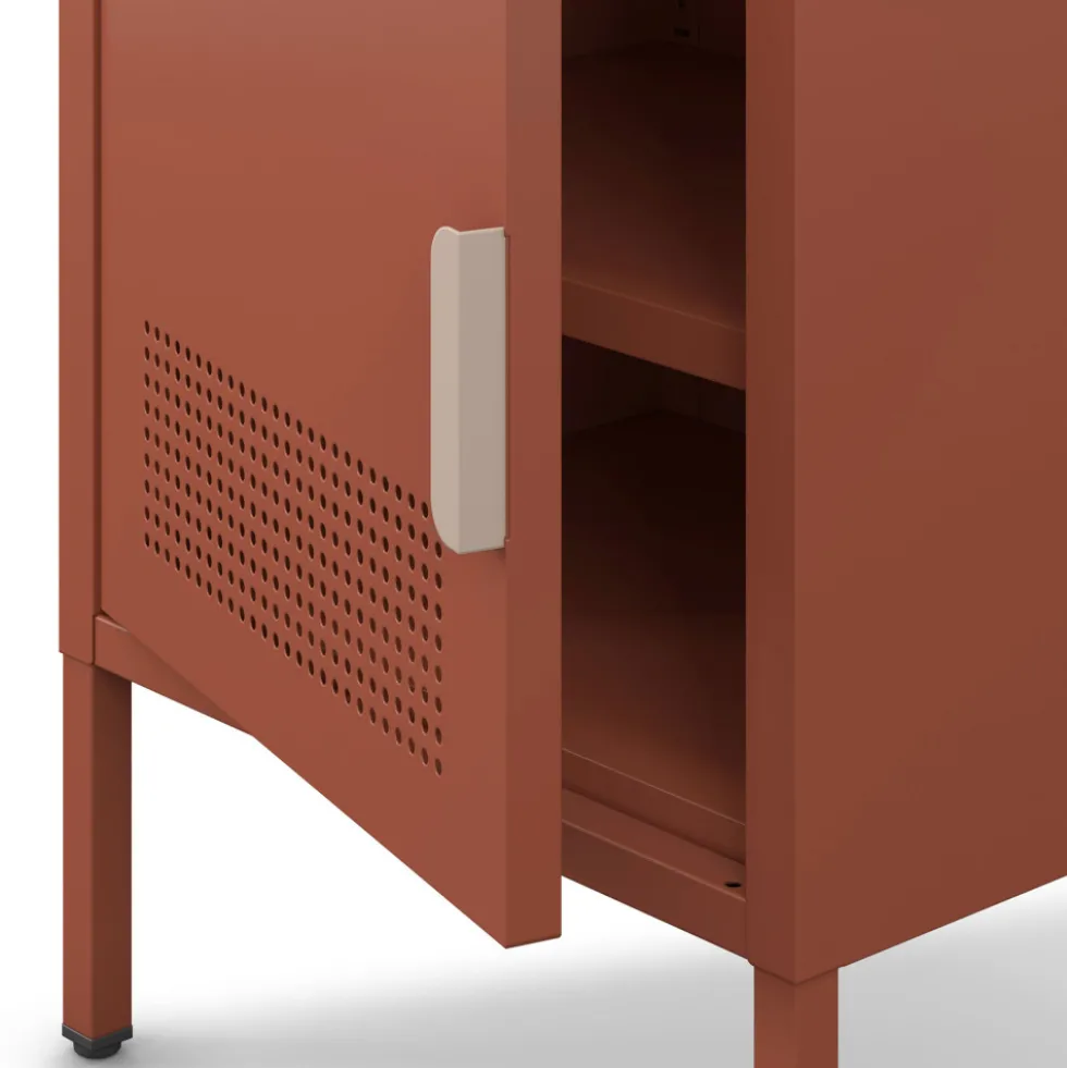 ADEL Table de chevet 1 porte en métal L40cm