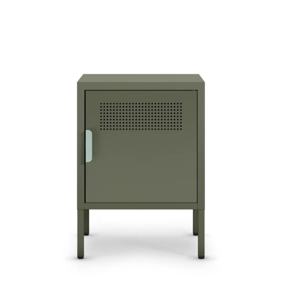 ADEL Table de chevet 1 porte en métal L40cm