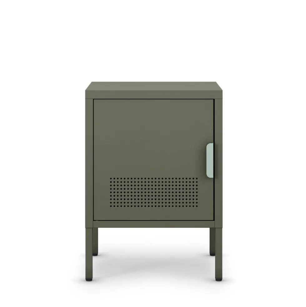 ADEL Table de chevet 1 porte en métal L40cm