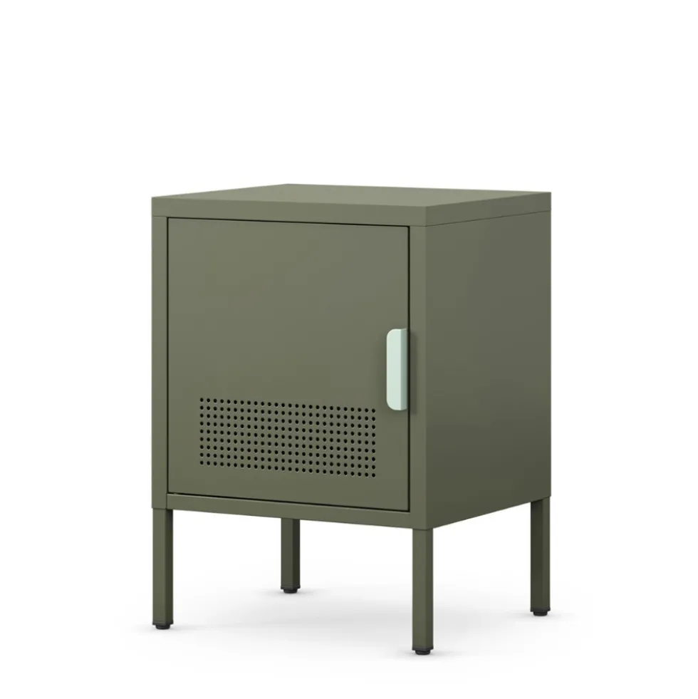 ADEL Table de chevet 1 porte en métal L40cm