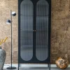 ADELAIDE Vitrine en verre et métal H180cm