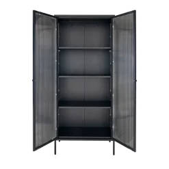 ADELAIDE Vitrine en verre et métal H180cm