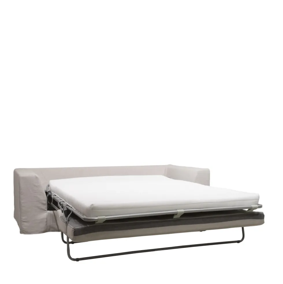 AMANY Canapé convertible 3 places entièrement déhoussable en tissu