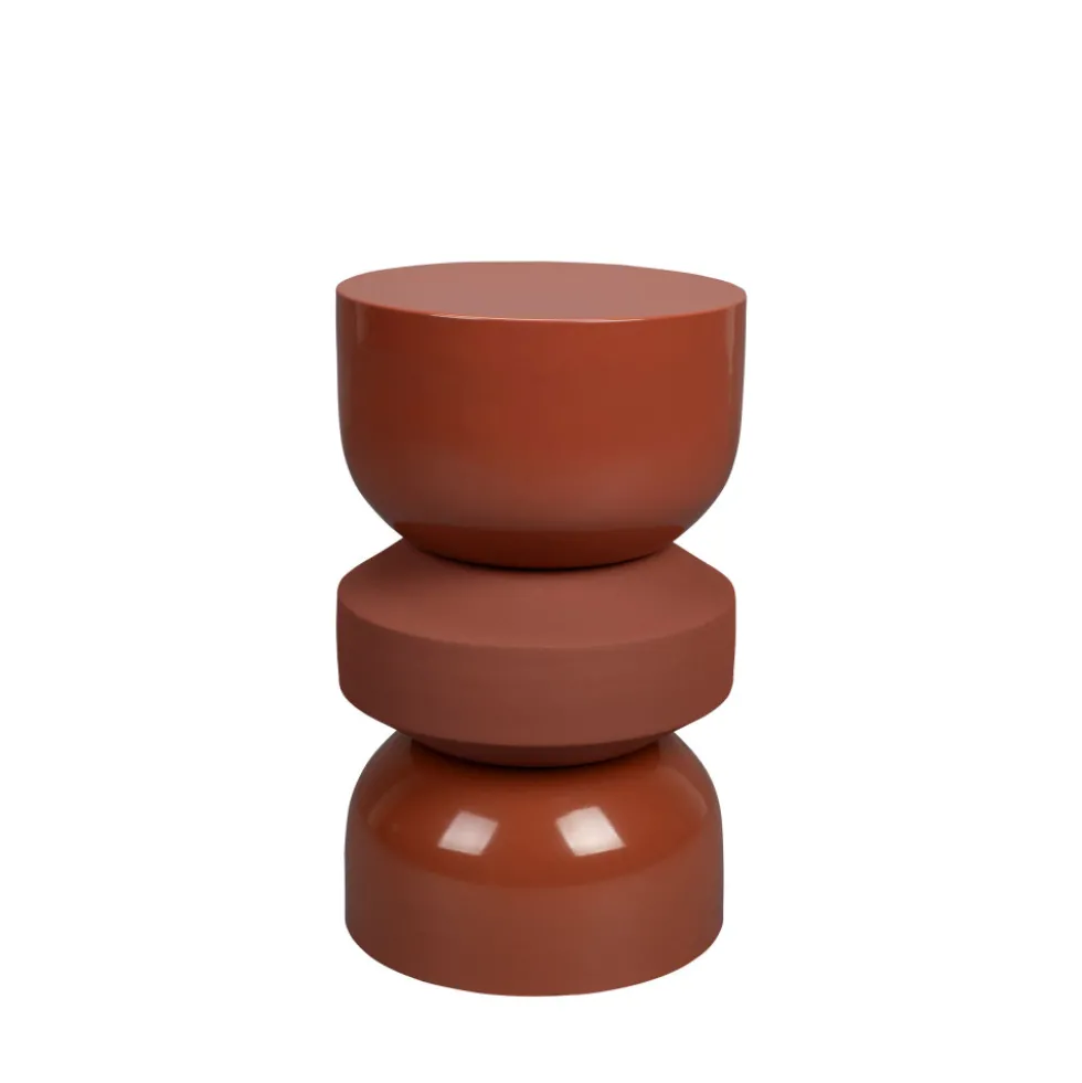 APOLLO Table d'appoint ronde en métal ø29cm
