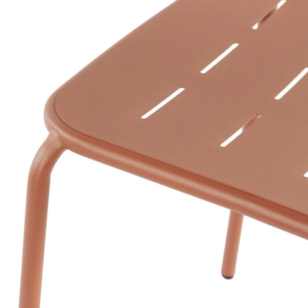 ARIA Lot de 4 chaises de jardin en métal