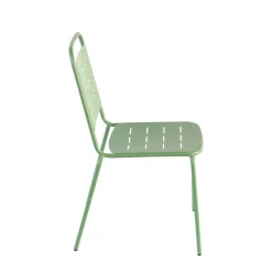 ARIA Lot de 4 chaises de jardin en métal