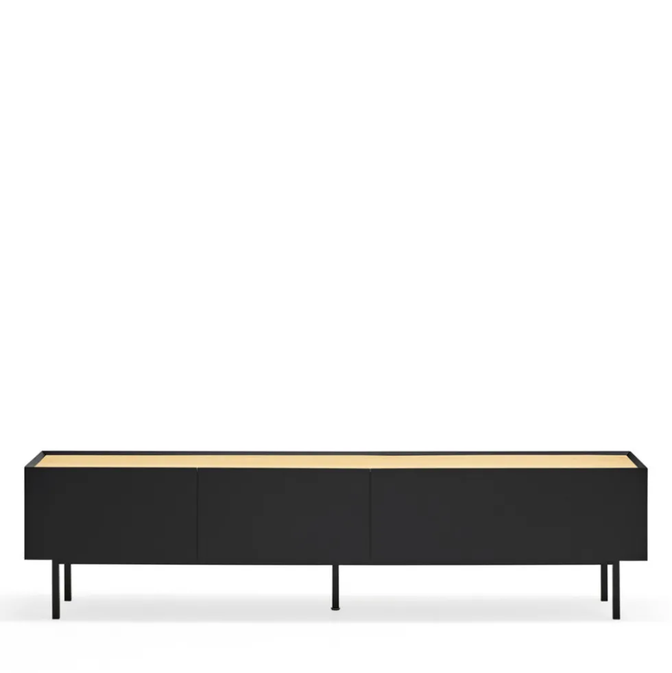 ARISTA Meuble TV en bois 1 porte 2 tiroirs L180cm