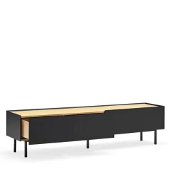 ARISTA Meuble TV en bois 1 porte 2 tiroirs L180cm
