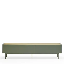 ARISTA Meuble TV en bois 1 porte 2 tiroirs L180cm