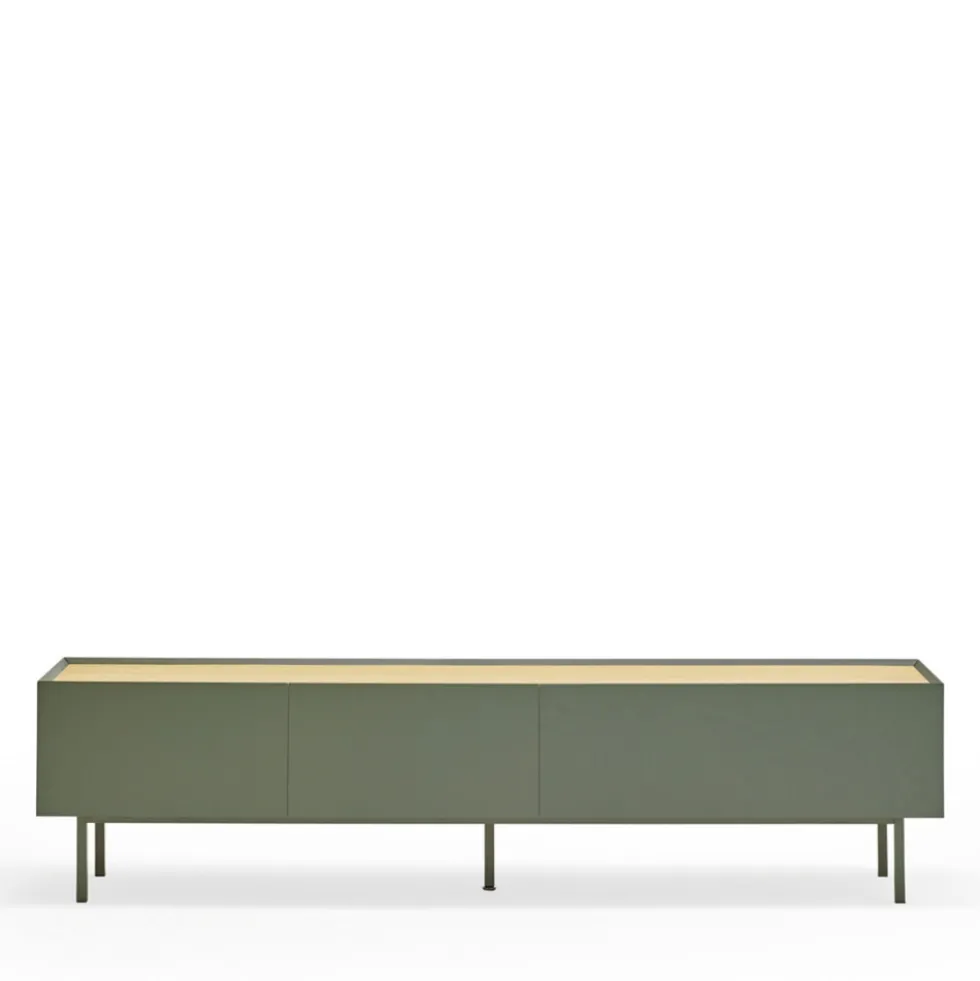 ARISTA Meuble TV en bois 1 porte 2 tiroirs L180cm