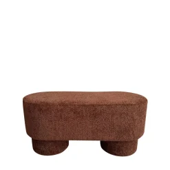 ARLO Banc arrondie en tissu bouclette L92cm