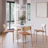 ARNO Lot de 2 chaises en tissu et métal