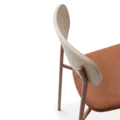 ARNO Lot de 2 chaises en tissu et métal