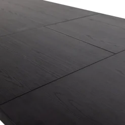 ARROS Table à manger extensible ovale 8 à 10 personnes en bois et métal