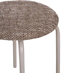 ASMARA Tabouret en tissu et métal H43cm