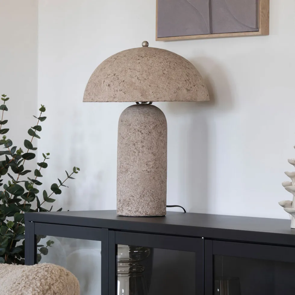 ASTLEY Lampe à poser en papier mâché