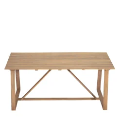 AVA Table à manger de jardin 6 personnes en bois