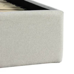 BACKO Lit coffre en tissu 160x200cm