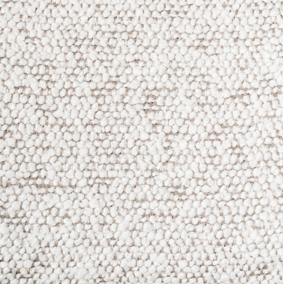 BADALONA Tabouret de bar en tissu bouclette et métal H65cm