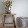 BARCELONA Tabouret en teck H45cm