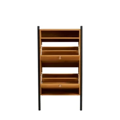 BARCO Meuble à chaussures 2 portes en bois et métal L62cm