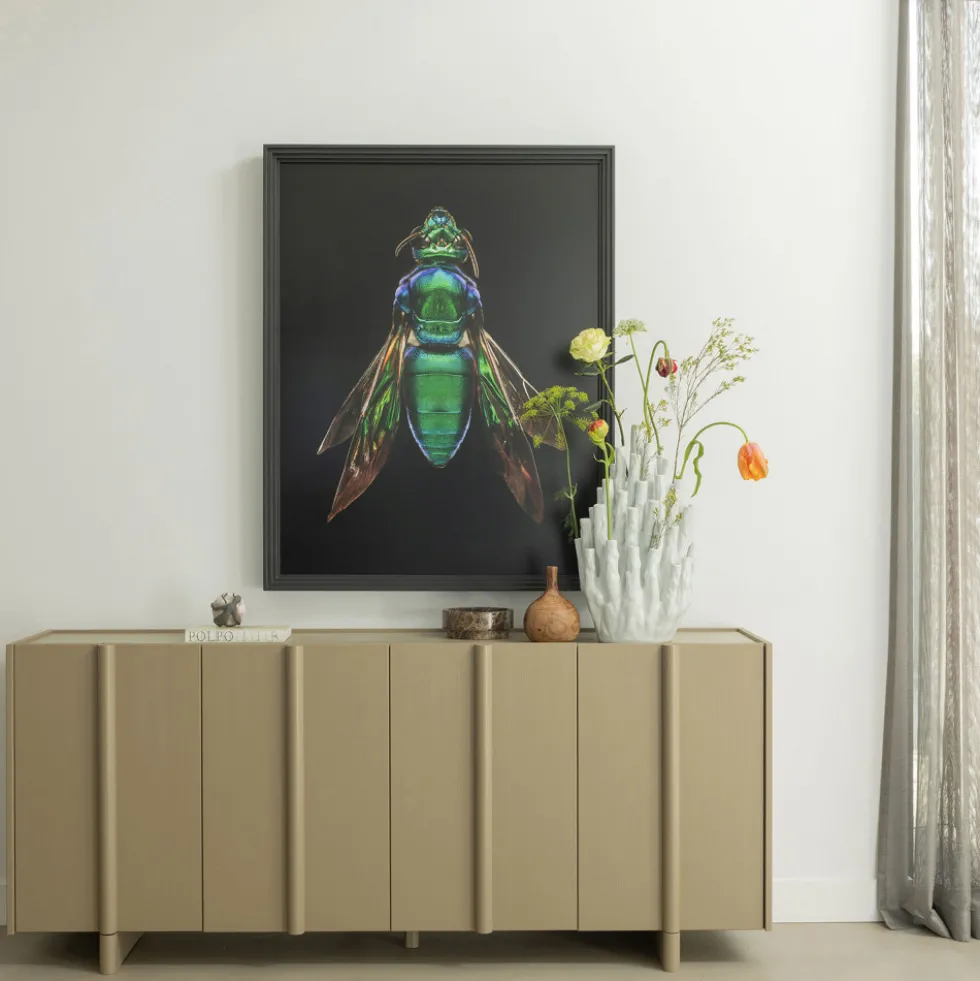 BASU Buffet 4 portes en bois L200cm