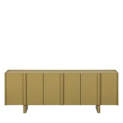 BASU Meuble TV 3 portes en bois L152cm