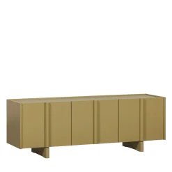 BASU Meuble TV 3 portes en bois L152cm