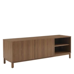 BELLY Meuble TV 2 portes en bois L140cm