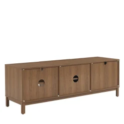 BELLY Meuble TV 2 portes en bois L140cm