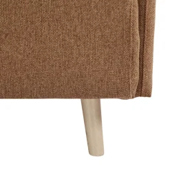 BELUSHI Canapé convertible 2 places en tissu pieds bois clair
