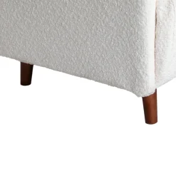 BELUSHI Fauteuil convertible en tissu bouclette